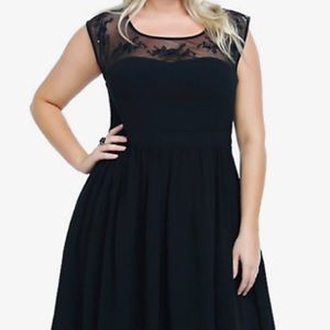 Beautiful black beaded cocktail dress
